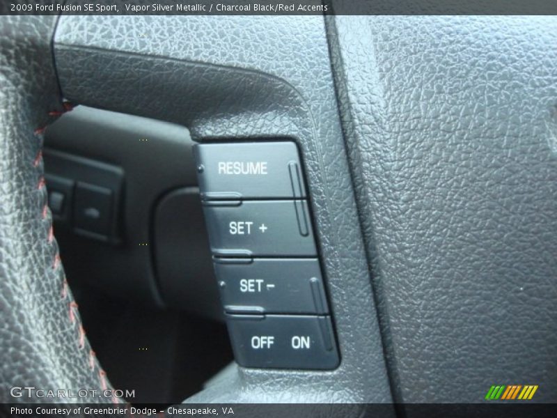 Vapor Silver Metallic / Charcoal Black/Red Accents 2009 Ford Fusion SE Sport