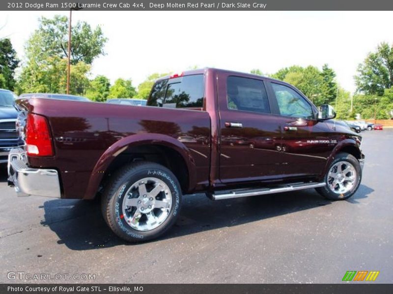  2012 Ram 1500 Laramie Crew Cab 4x4 Deep Molten Red Pearl