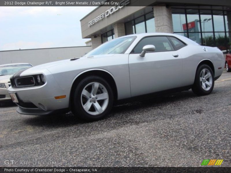 Bright Silver Metallic / Dark Slate Gray 2012 Dodge Challenger R/T