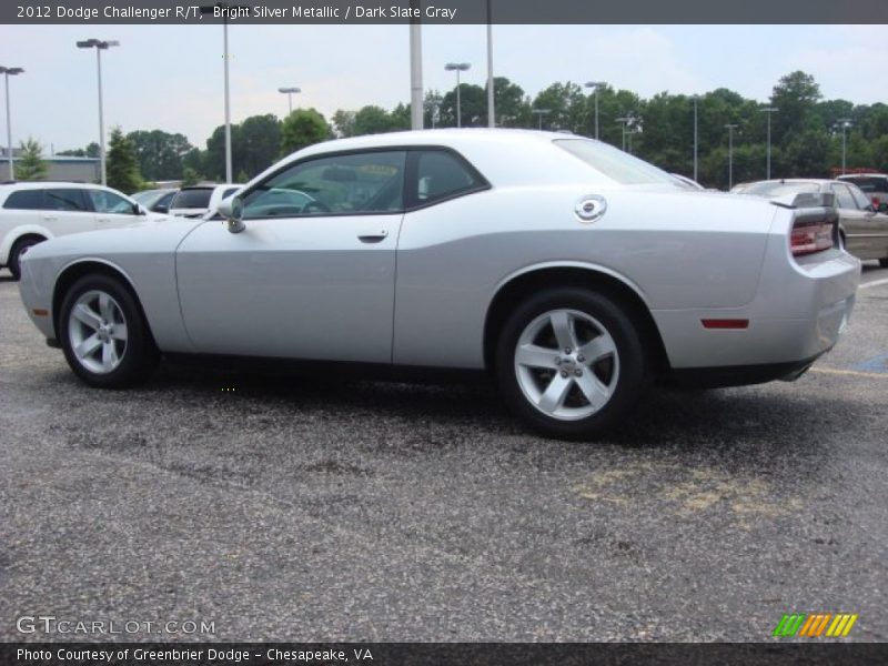 Bright Silver Metallic / Dark Slate Gray 2012 Dodge Challenger R/T