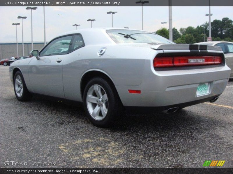 Bright Silver Metallic / Dark Slate Gray 2012 Dodge Challenger R/T