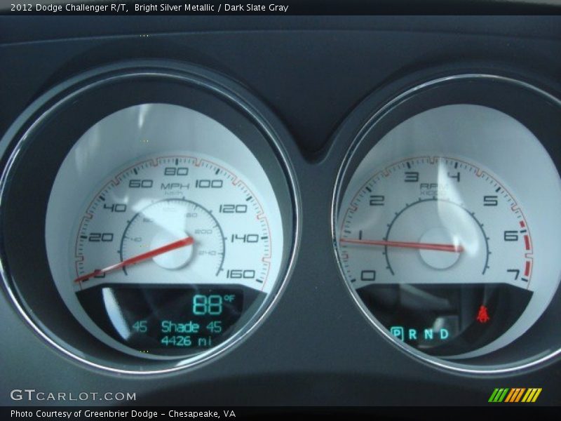 Bright Silver Metallic / Dark Slate Gray 2012 Dodge Challenger R/T