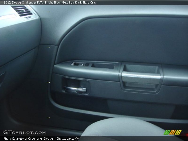 Bright Silver Metallic / Dark Slate Gray 2012 Dodge Challenger R/T