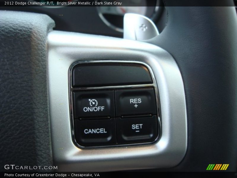 Bright Silver Metallic / Dark Slate Gray 2012 Dodge Challenger R/T