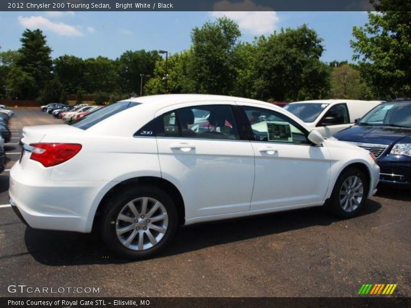 Bright White / Black 2012 Chrysler 200 Touring Sedan
