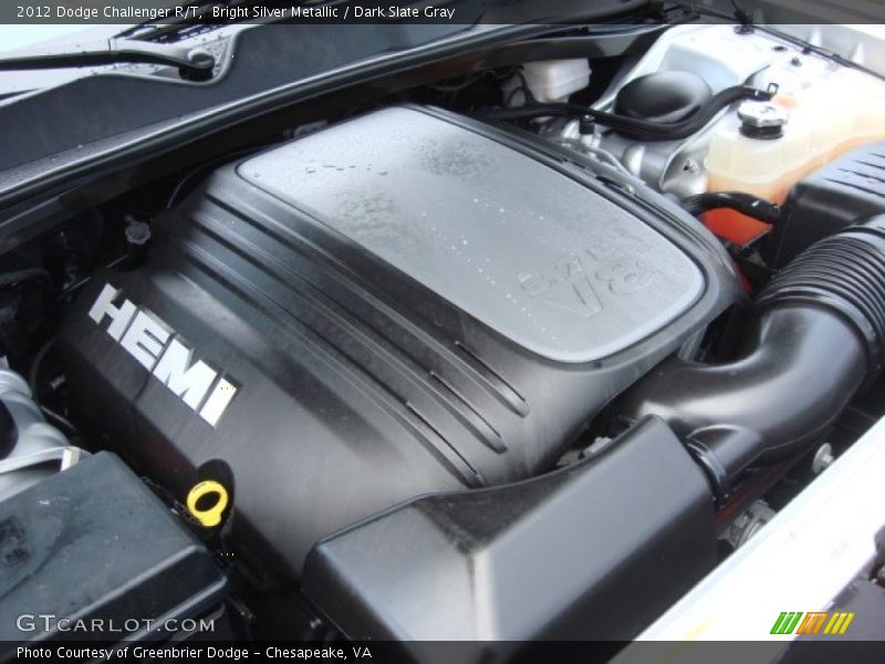 Bright Silver Metallic / Dark Slate Gray 2012 Dodge Challenger R/T
