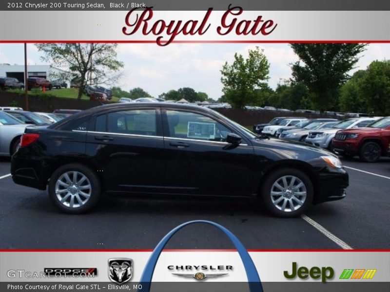Black / Black 2012 Chrysler 200 Touring Sedan