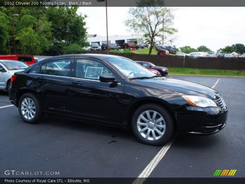 Black / Black 2012 Chrysler 200 Touring Sedan