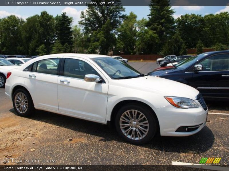 Bright White / Black/Light Frost 2012 Chrysler 200 Limited Sedan