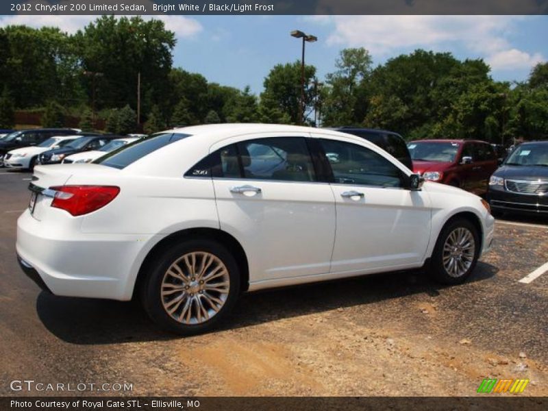 Bright White / Black/Light Frost 2012 Chrysler 200 Limited Sedan