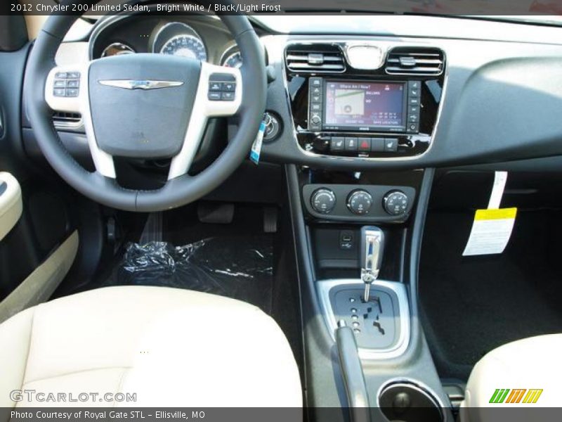 Bright White / Black/Light Frost 2012 Chrysler 200 Limited Sedan