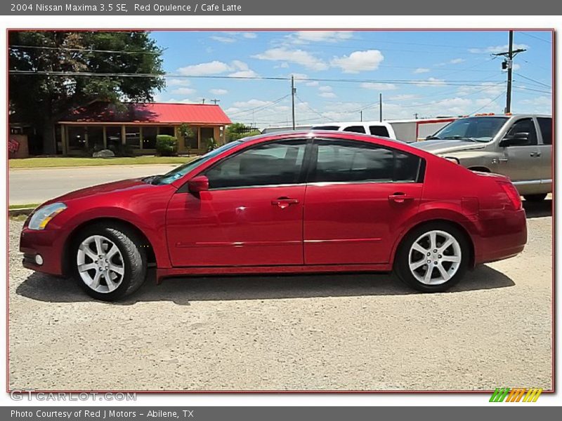 Red Opulence / Cafe Latte 2004 Nissan Maxima 3.5 SE