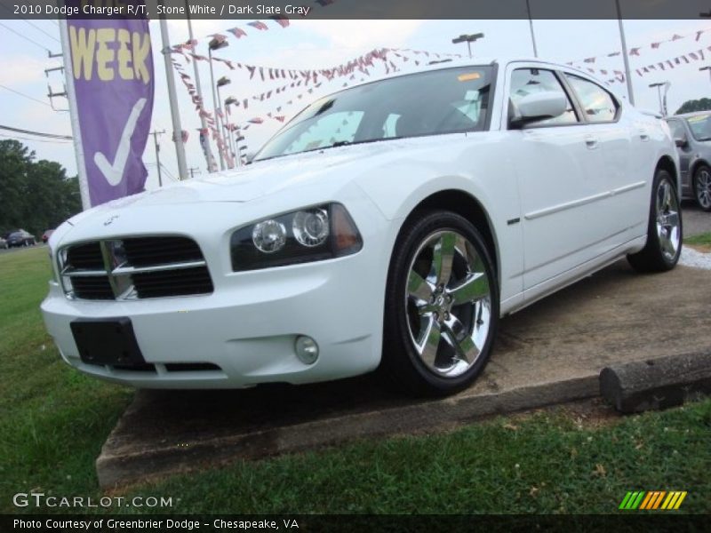 Stone White / Dark Slate Gray 2010 Dodge Charger R/T