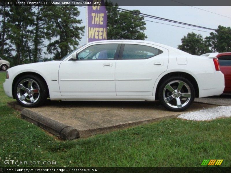 Stone White / Dark Slate Gray 2010 Dodge Charger R/T