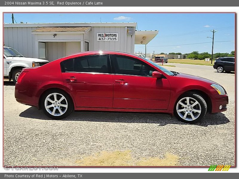 Red Opulence / Cafe Latte 2004 Nissan Maxima 3.5 SE