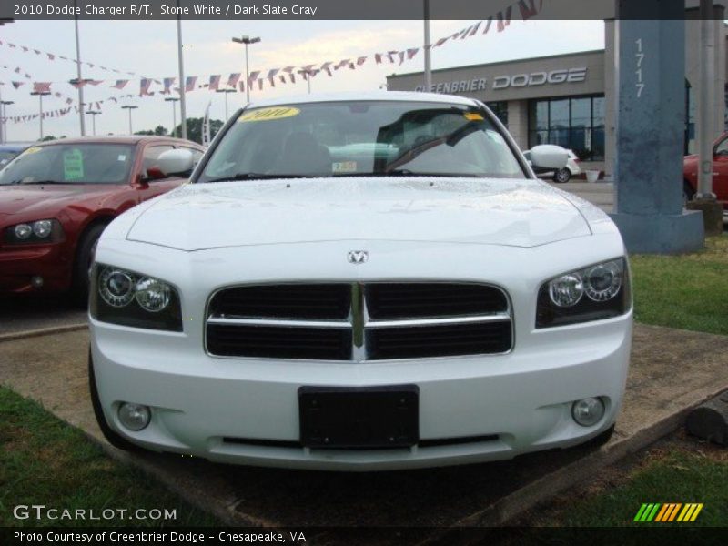 Stone White / Dark Slate Gray 2010 Dodge Charger R/T