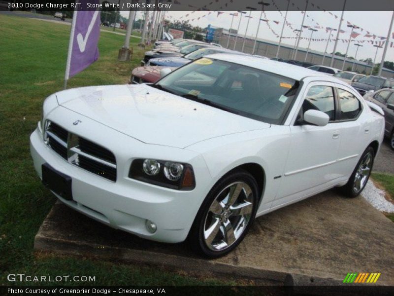 Stone White / Dark Slate Gray 2010 Dodge Charger R/T
