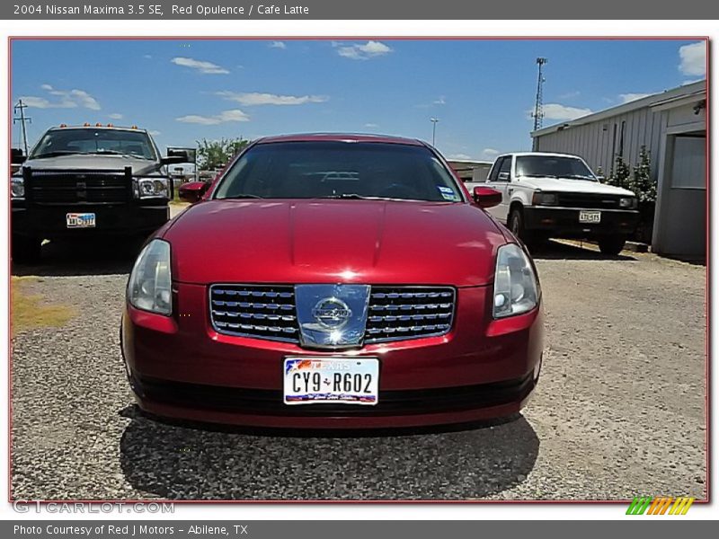 Red Opulence / Cafe Latte 2004 Nissan Maxima 3.5 SE