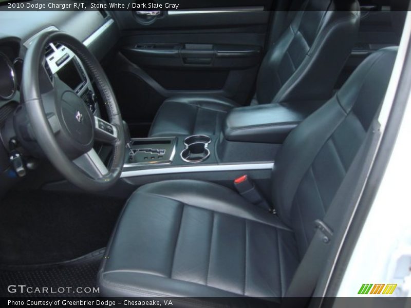 Stone White / Dark Slate Gray 2010 Dodge Charger R/T