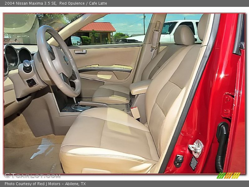 Red Opulence / Cafe Latte 2004 Nissan Maxima 3.5 SE