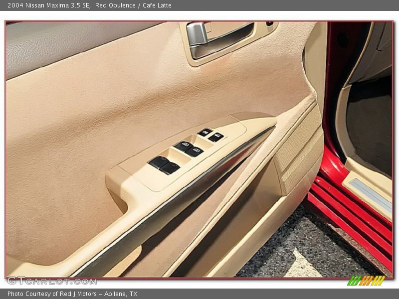 Red Opulence / Cafe Latte 2004 Nissan Maxima 3.5 SE