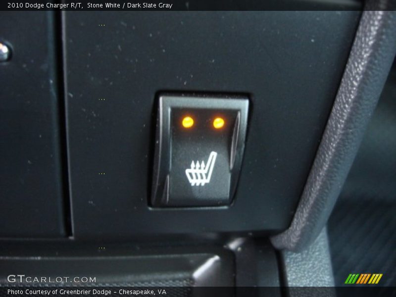 Stone White / Dark Slate Gray 2010 Dodge Charger R/T