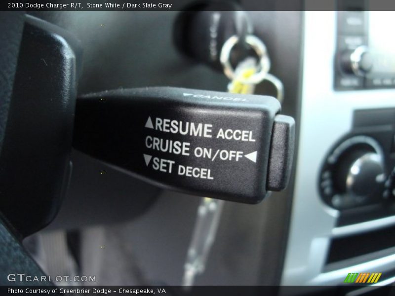 Stone White / Dark Slate Gray 2010 Dodge Charger R/T