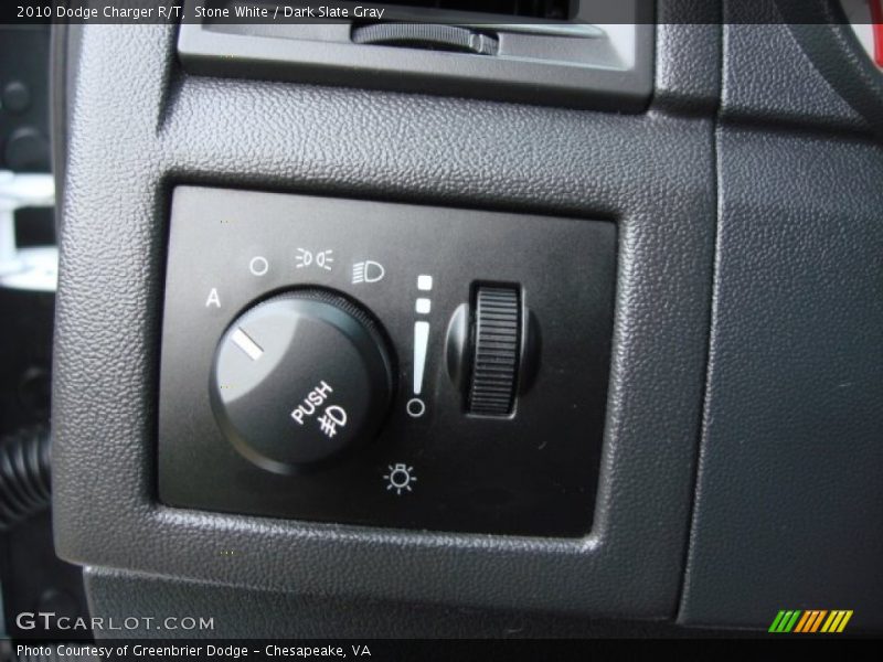 Stone White / Dark Slate Gray 2010 Dodge Charger R/T