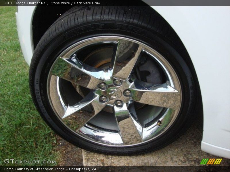 Stone White / Dark Slate Gray 2010 Dodge Charger R/T