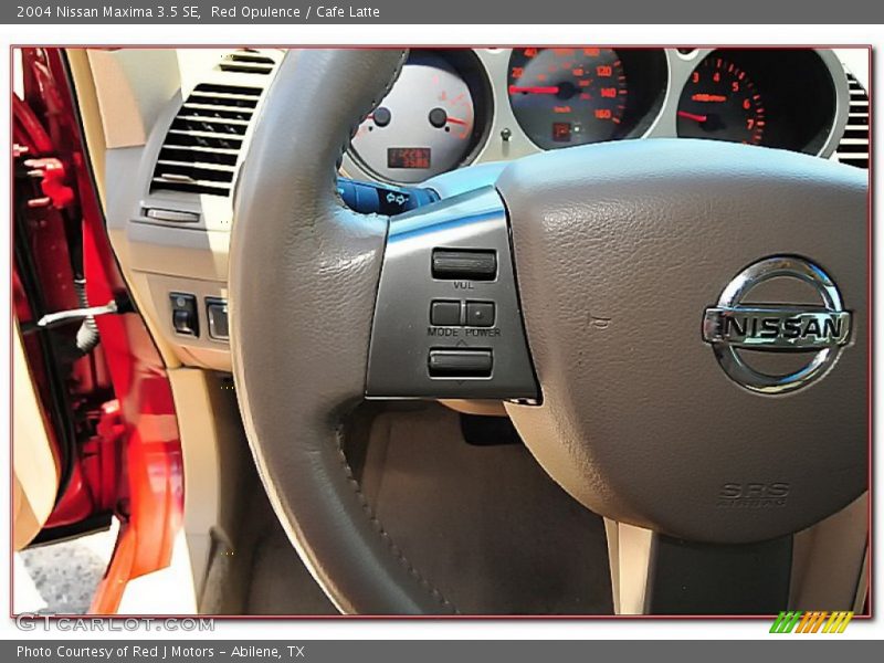 Red Opulence / Cafe Latte 2004 Nissan Maxima 3.5 SE