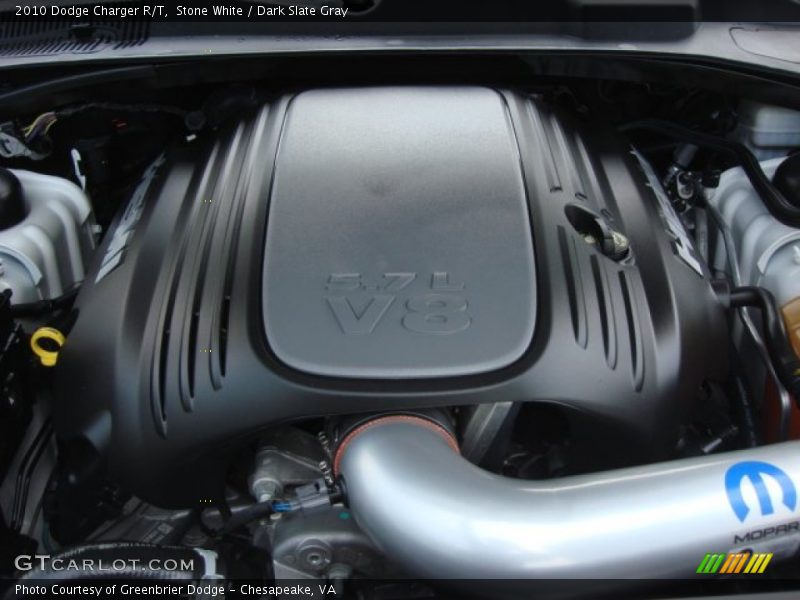 Stone White / Dark Slate Gray 2010 Dodge Charger R/T