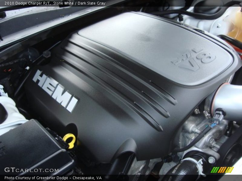 Stone White / Dark Slate Gray 2010 Dodge Charger R/T