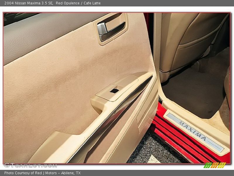 Red Opulence / Cafe Latte 2004 Nissan Maxima 3.5 SE