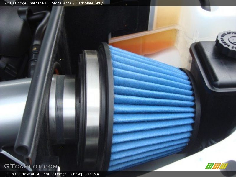 Stone White / Dark Slate Gray 2010 Dodge Charger R/T