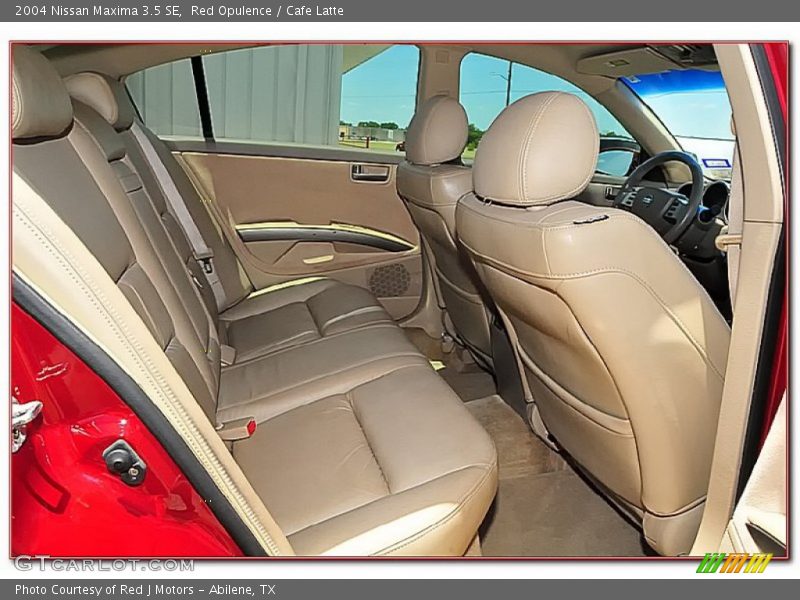 Red Opulence / Cafe Latte 2004 Nissan Maxima 3.5 SE