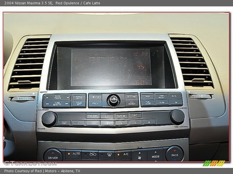 Red Opulence / Cafe Latte 2004 Nissan Maxima 3.5 SE