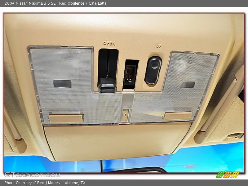 Red Opulence / Cafe Latte 2004 Nissan Maxima 3.5 SE
