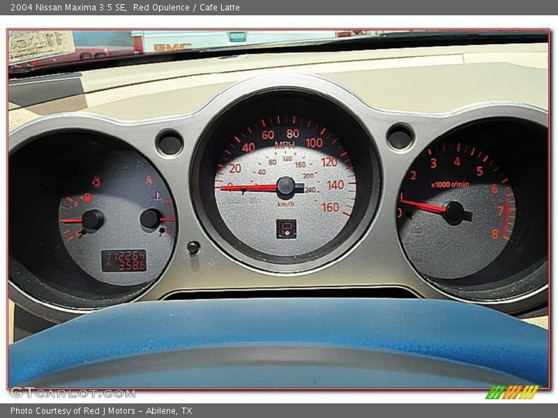 Red Opulence / Cafe Latte 2004 Nissan Maxima 3.5 SE