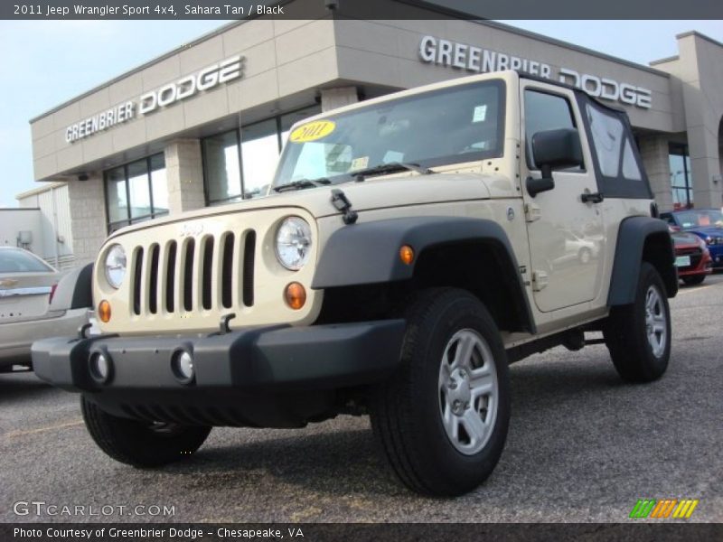 Sahara Tan / Black 2011 Jeep Wrangler Sport 4x4