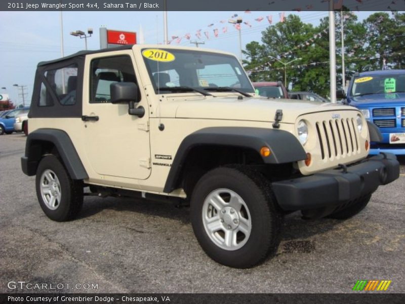 Sahara Tan / Black 2011 Jeep Wrangler Sport 4x4