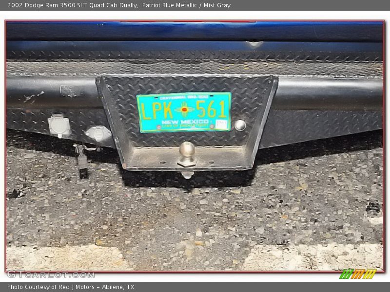 Patriot Blue Metallic / Mist Gray 2002 Dodge Ram 3500 SLT Quad Cab Dually