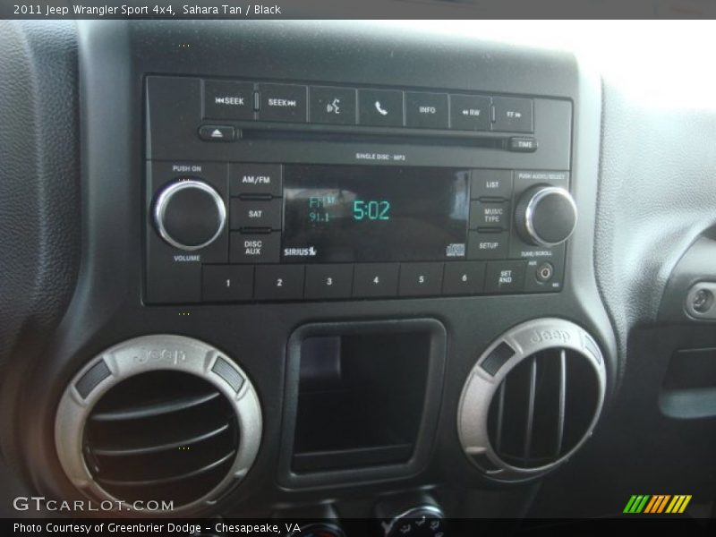 Sahara Tan / Black 2011 Jeep Wrangler Sport 4x4