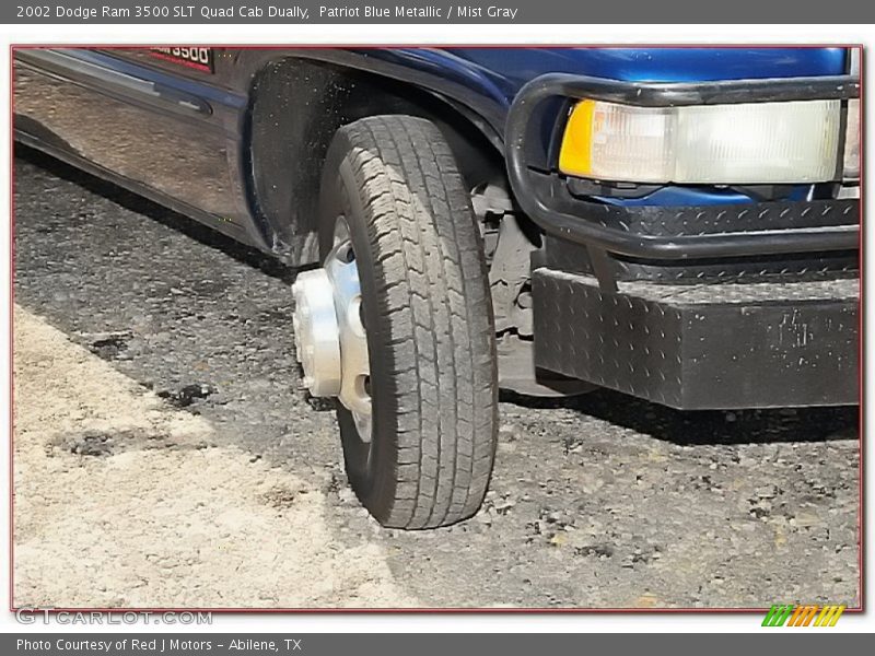 Patriot Blue Metallic / Mist Gray 2002 Dodge Ram 3500 SLT Quad Cab Dually