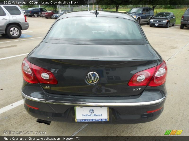 Urano Gray Metallic / Black 2012 Volkswagen CC Lux
