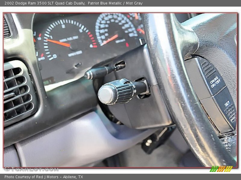 Patriot Blue Metallic / Mist Gray 2002 Dodge Ram 3500 SLT Quad Cab Dually