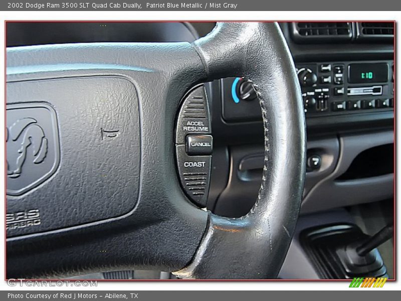 Patriot Blue Metallic / Mist Gray 2002 Dodge Ram 3500 SLT Quad Cab Dually
