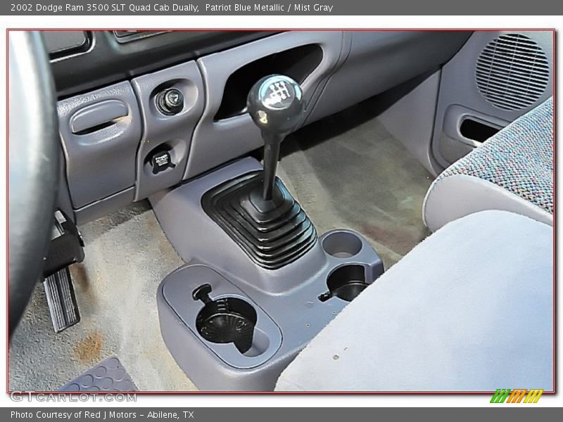 Patriot Blue Metallic / Mist Gray 2002 Dodge Ram 3500 SLT Quad Cab Dually