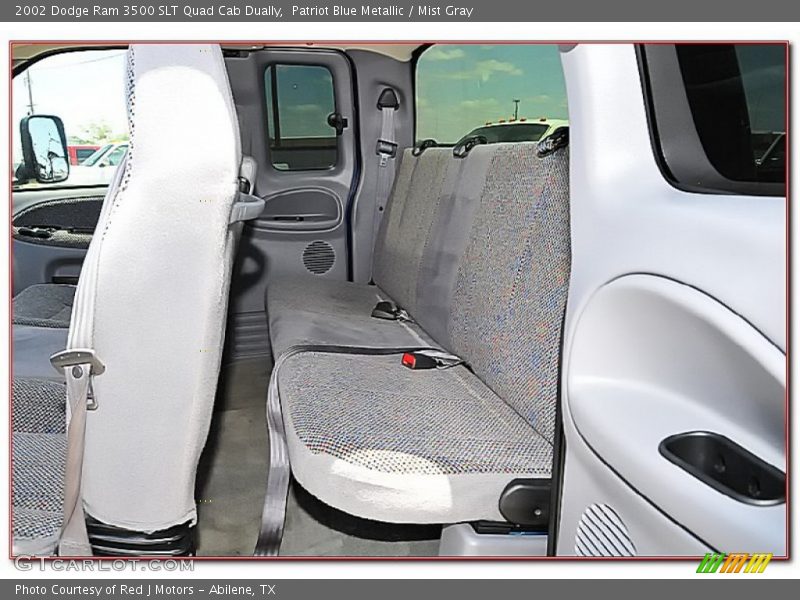 Patriot Blue Metallic / Mist Gray 2002 Dodge Ram 3500 SLT Quad Cab Dually