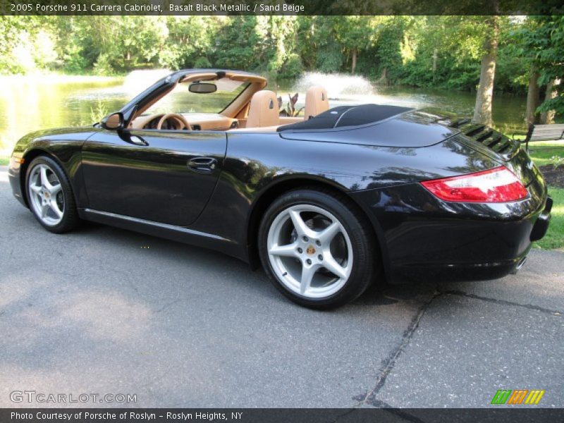 Basalt Black Metallic / Sand Beige 2005 Porsche 911 Carrera Cabriolet