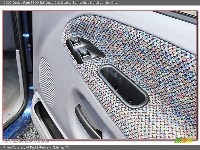 Patriot Blue Metallic / Mist Gray 2002 Dodge Ram 3500 SLT Quad Cab Dually